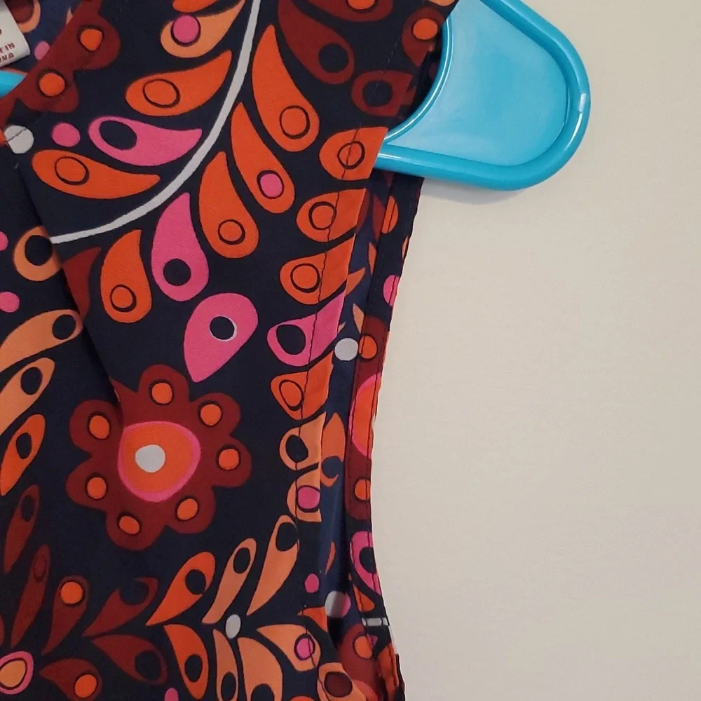 Merona floral pattern sleeveless blouse - Picture 4 of 6